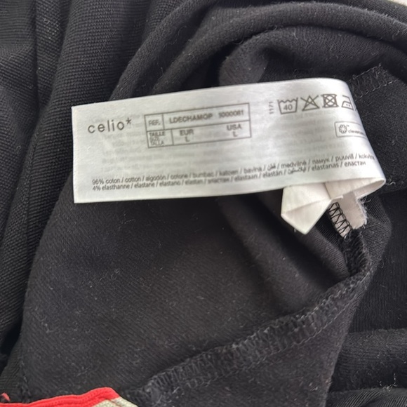 Chamonix Mont Blanc 1/4 Zip Polo Men Large Black Golf Athleisure Preppy Vacation - Picture 6 of 6